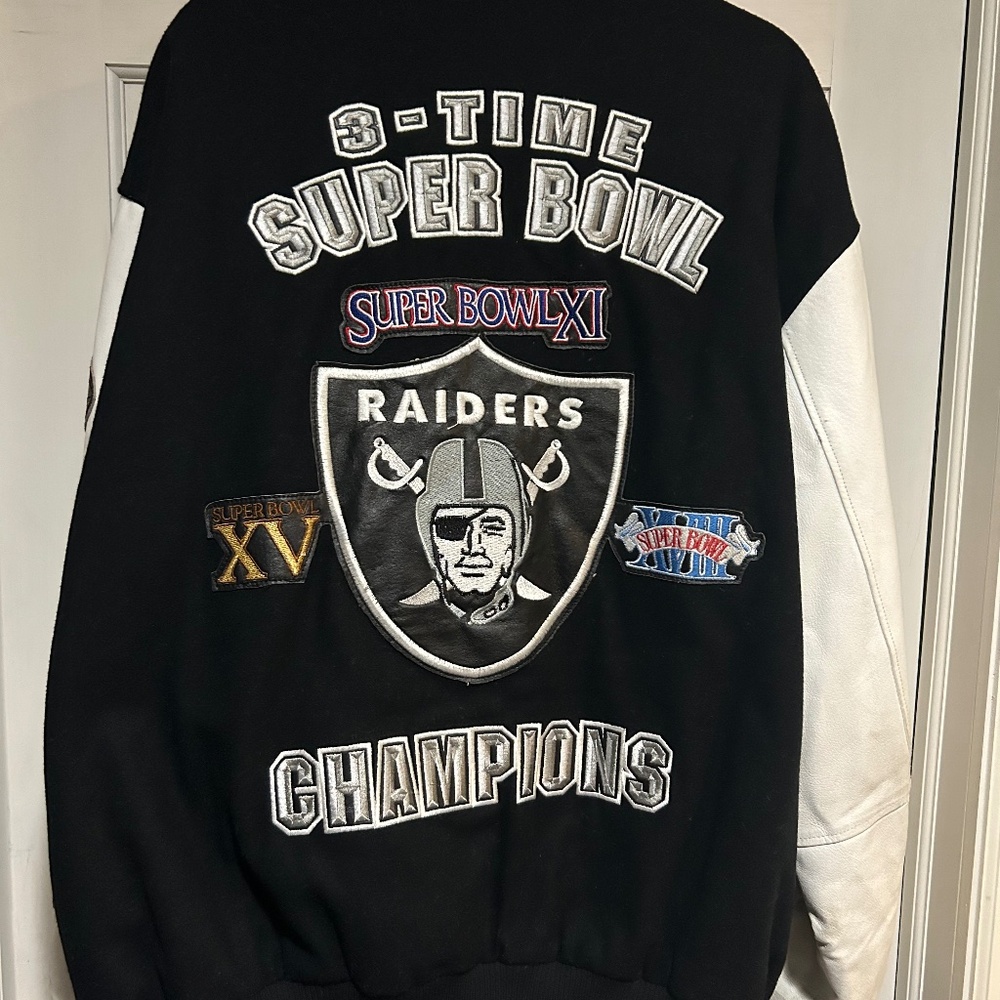 Commemorative Raiders Super Bowl Jacket